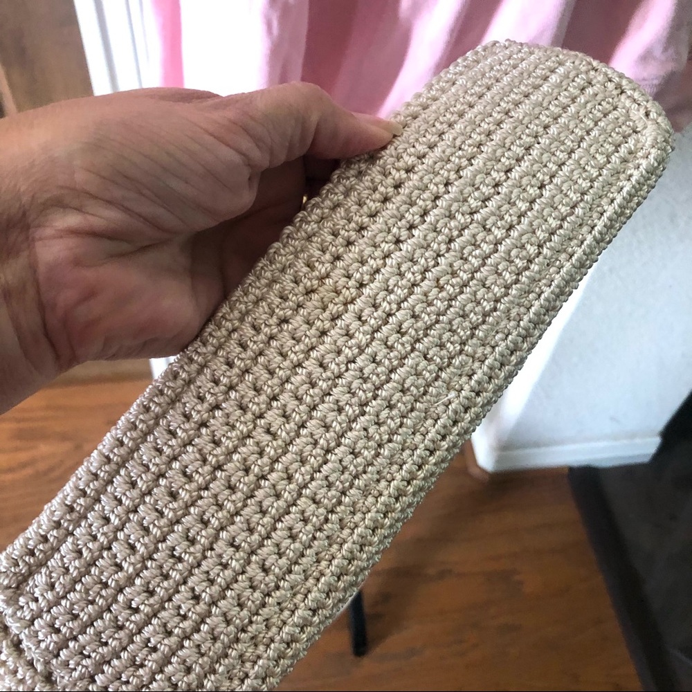 The Sak Bag Weave Beach Festival Vacation Tote Shoulder Crochet Coast Off White - Picture 9 of 10